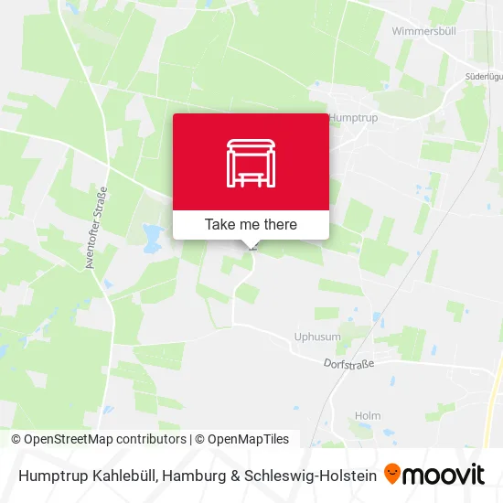 Карта Humptrup Kahlebüll
