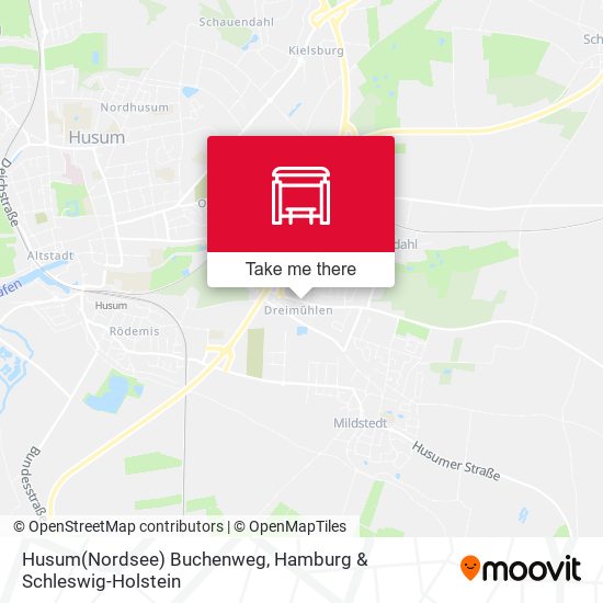 Husum(Nordsee) Buchenweg map