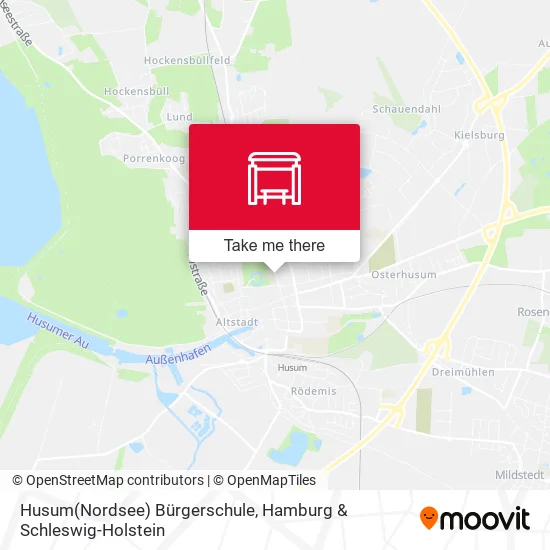 Карта Husum(Nordsee) Bürgerschule