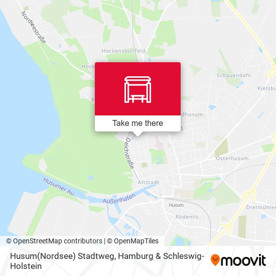Husum(Nordsee) Stadtweg map