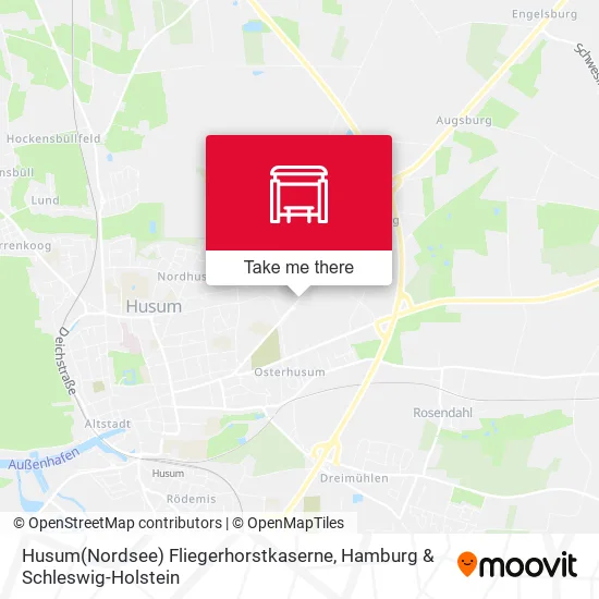 Карта Husum(Nordsee) Fliegerhorstkaserne