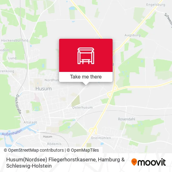 Карта Husum(Nordsee) Fliegerhorstkaserne