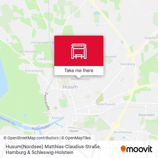 Husum(Nordsee) Matthias-Claudius-Straße map