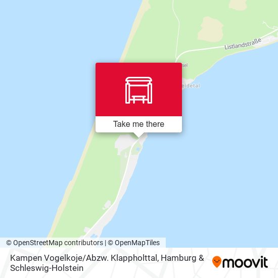 Kampen Vogelkoje / Abzw. Klappholttal map