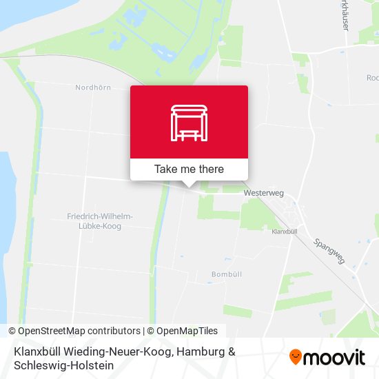 Klanxbüll Wieding-Neuer-Koog map