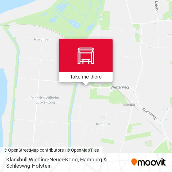 Карта Klanxbüll Wieding-Neuer-Koog