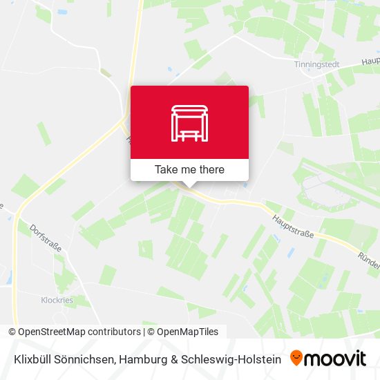 Klixbüll Sönnichsen map