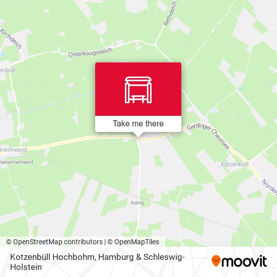 Kotzenbüll Hochbohm map