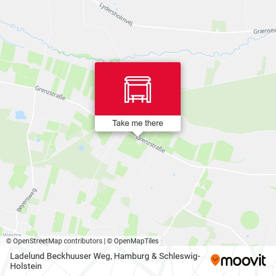 Ladelund Beckhuuser Weg map