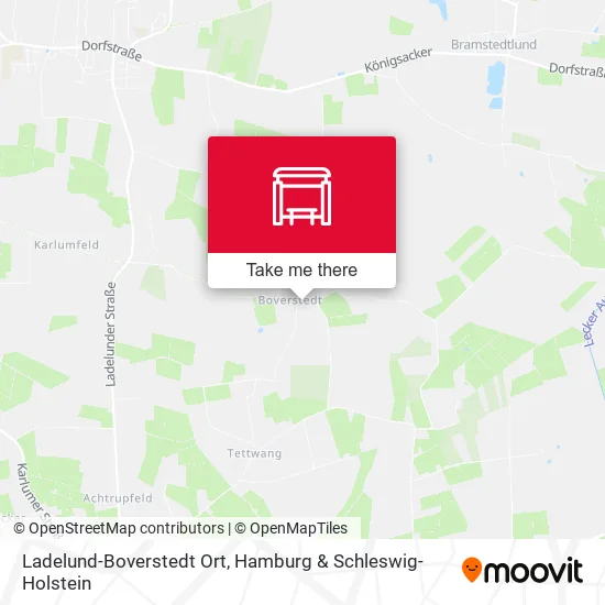 Карта Ladelund-Boverstedt Ort
