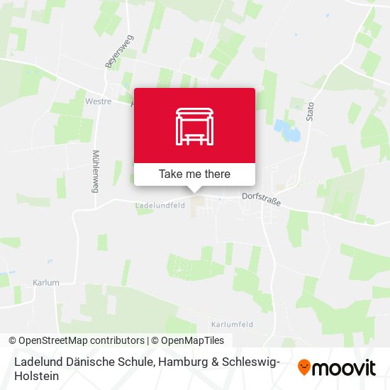 Ladelund Dänische Schule map