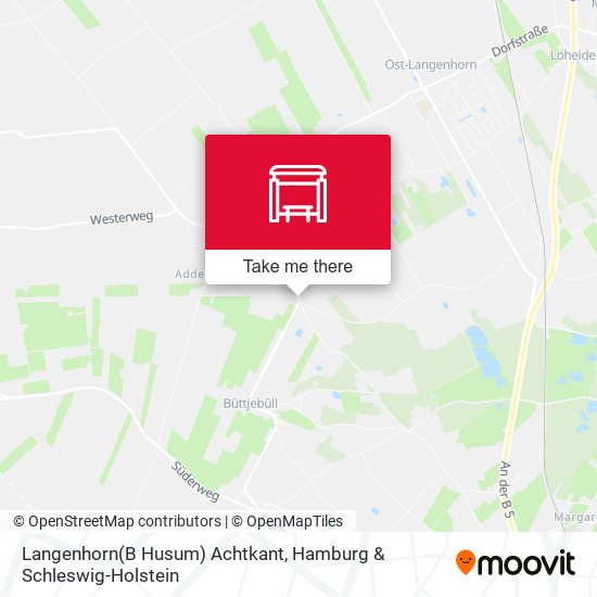 Langenhorn(B Husum) Achtkant map
