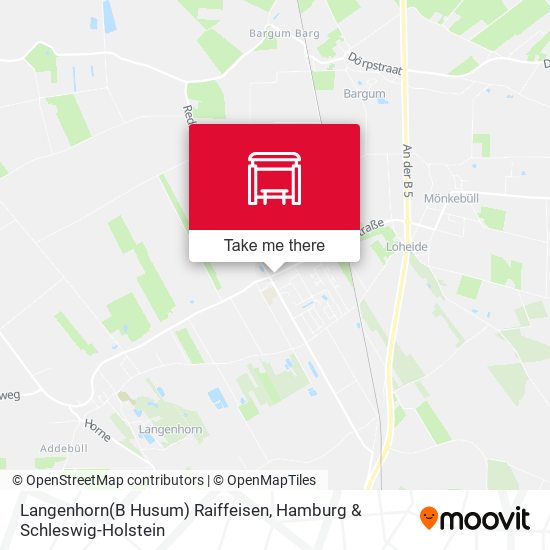 Langenhorn(B Husum) Raiffeisen map