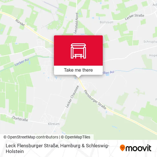 Карта Leck Flensburger Straße