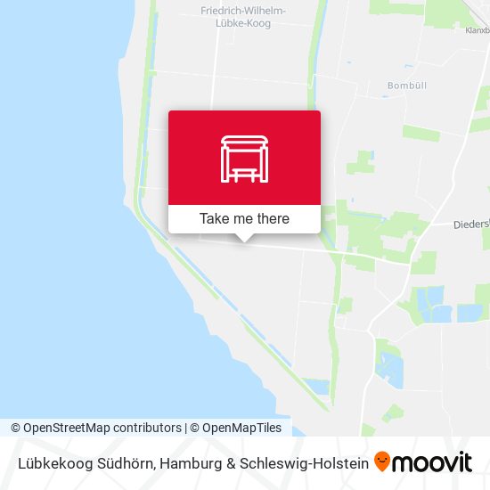 Lübkekoog Südhörn map