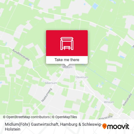 Midlum(Föhr) Gastwirtschaft map