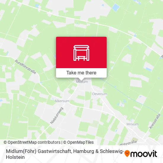 Карта Midlum(Föhr) Gastwirtschaft