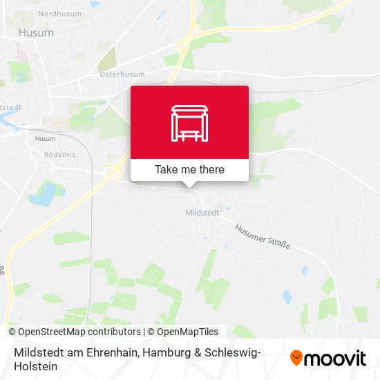 Карта Mildstedt am Ehrenhain