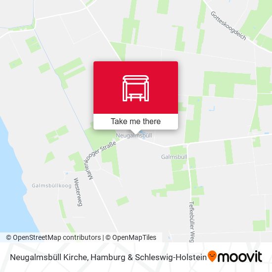 Neugalmsbüll Kirche map
