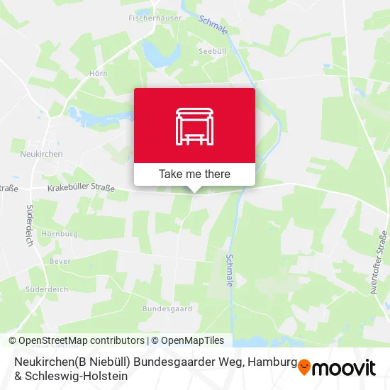 Карта Neukirchen(B Niebüll) Bundesgaarder Weg