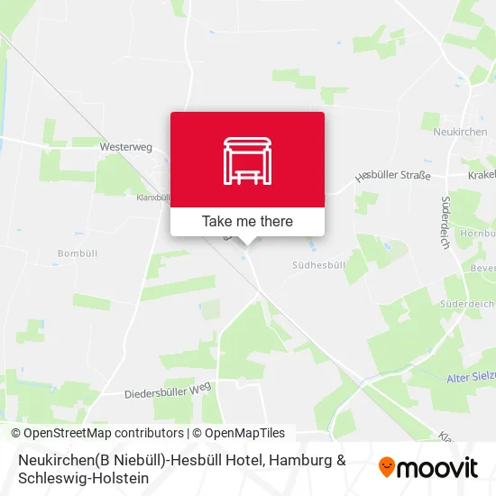 Карта Neukirchen(B Niebüll)-Hesbüll Hotel