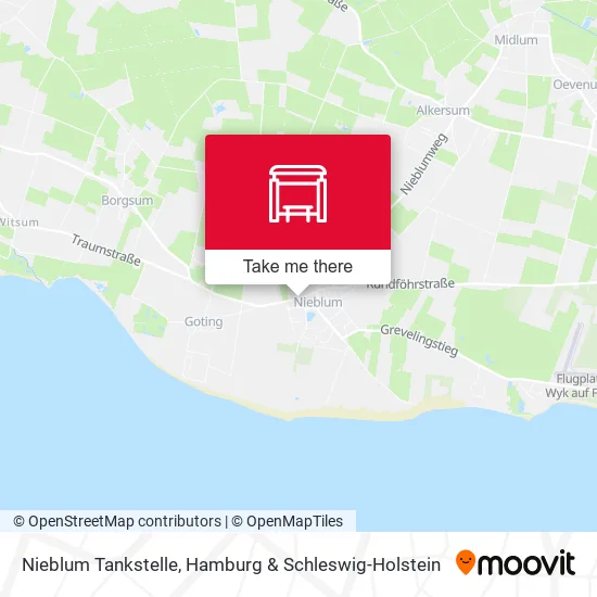 Карта Nieblum Tankstelle