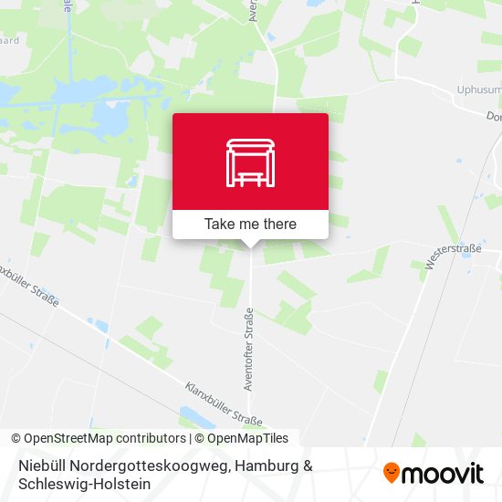 Niebüll Nordergotteskoogweg map