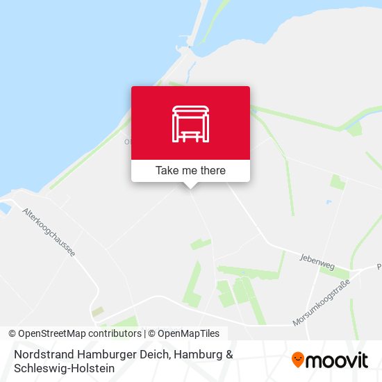 Nordstrand Hamburger Deich map