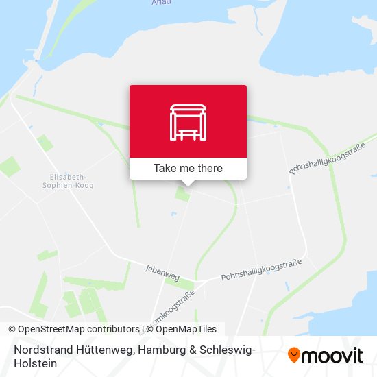 Nordstrand Hüttenweg map