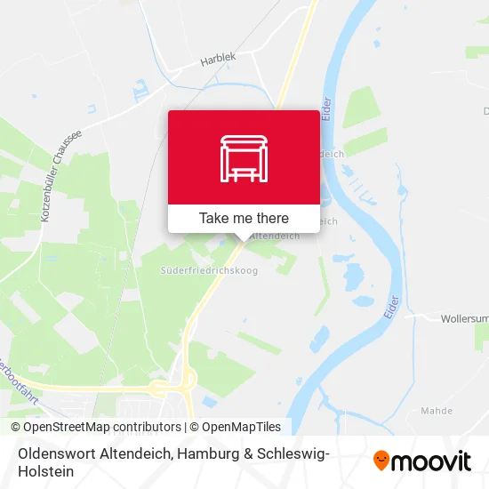 Карта Oldenswort Altendeich