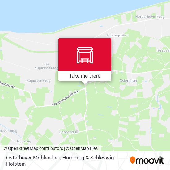 Osterhever Möhlendiek map
