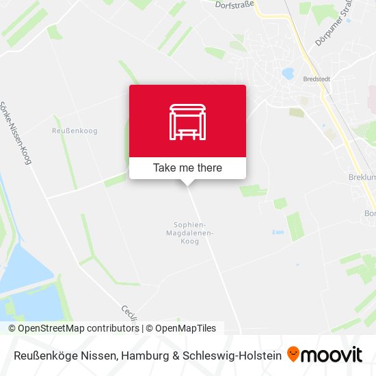Reußenköge Nissen map