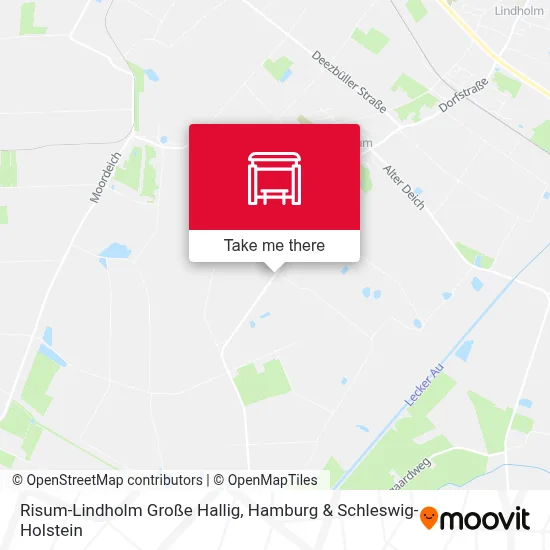 Risum-Lindholm Große Hallig map