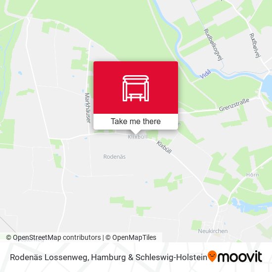 Rodenäs Lossenweg map