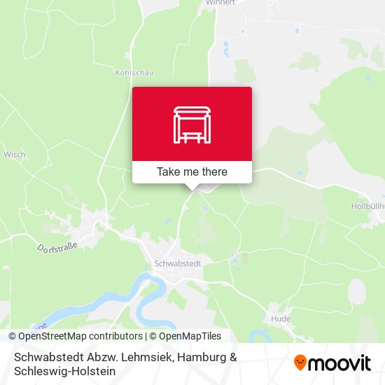 Schwabstedt Abzw. Lehmsiek map