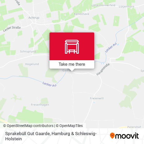 Sprakebüll Gut Gaarde map
