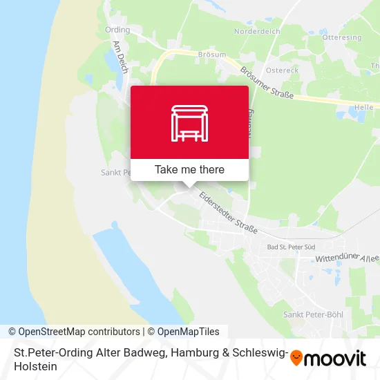 Карта St.Peter-Ording Alter Badweg