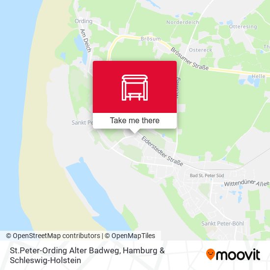 St.Peter-Ording Alter Badweg map