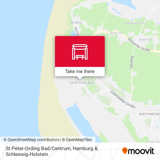 St.Peter-Ording Bad/Centrum map