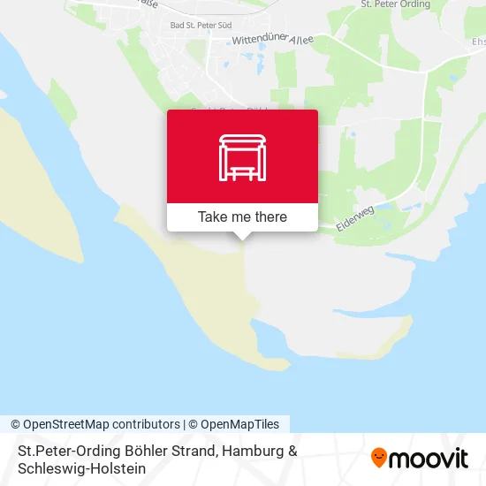Карта St.Peter-Ording Böhler Strand