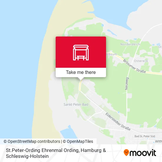 Карта St.Peter-Ording Ehrenmal Ording