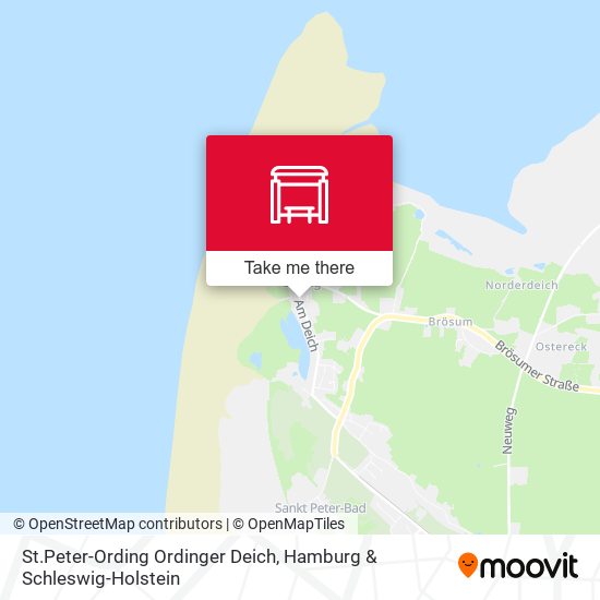 Карта St.Peter-Ording Ordinger Deich