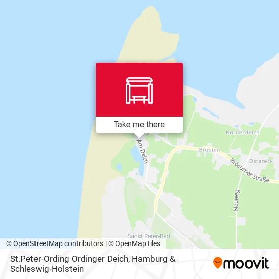 Карта St.Peter-Ording Ordinger Deich
