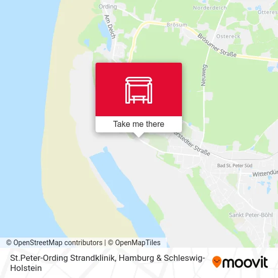 Карта St.Peter-Ording Strandklinik