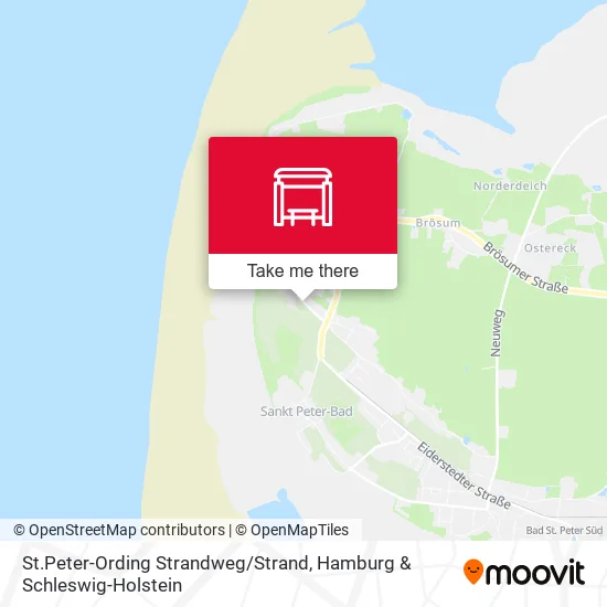Карта St.Peter-Ording Strandweg / Strand
