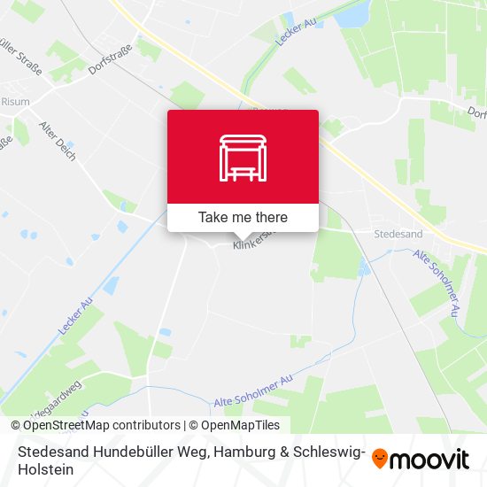 Stedesand Hundebüller Weg map
