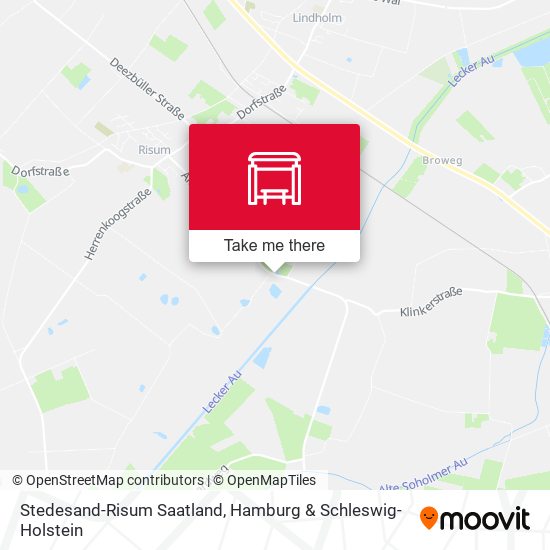 Stedesand-Risum Saatland map