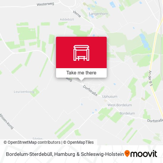 Bordelum-Sterdebüll map