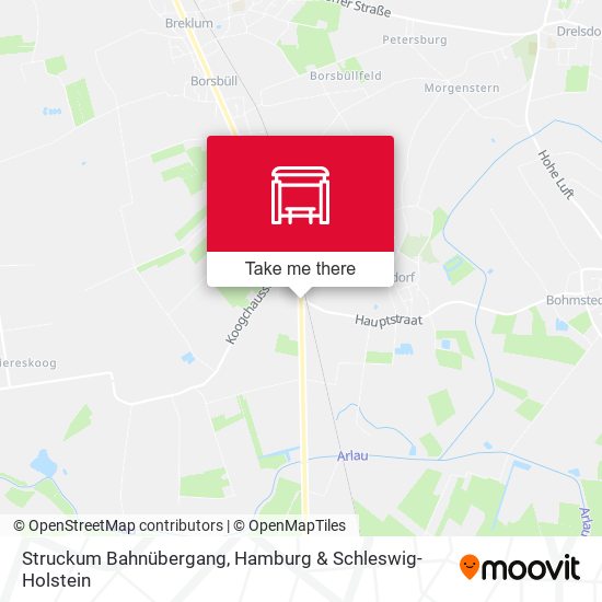 Struckum Bahnübergang map