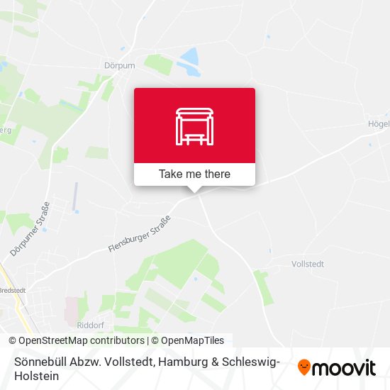 Sönnebüll Abzw. Vollstedt map